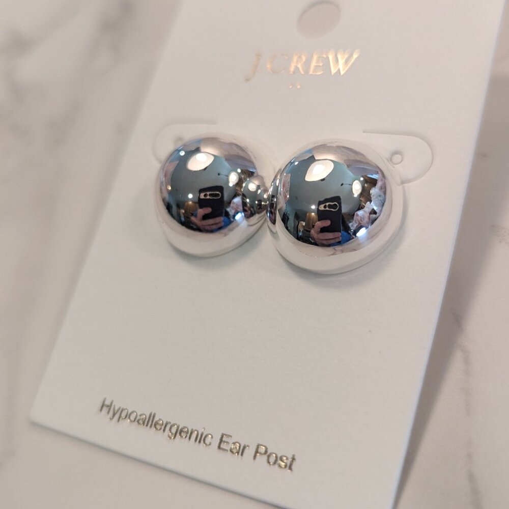 J.Crew Bauble Circle Stud Earrings